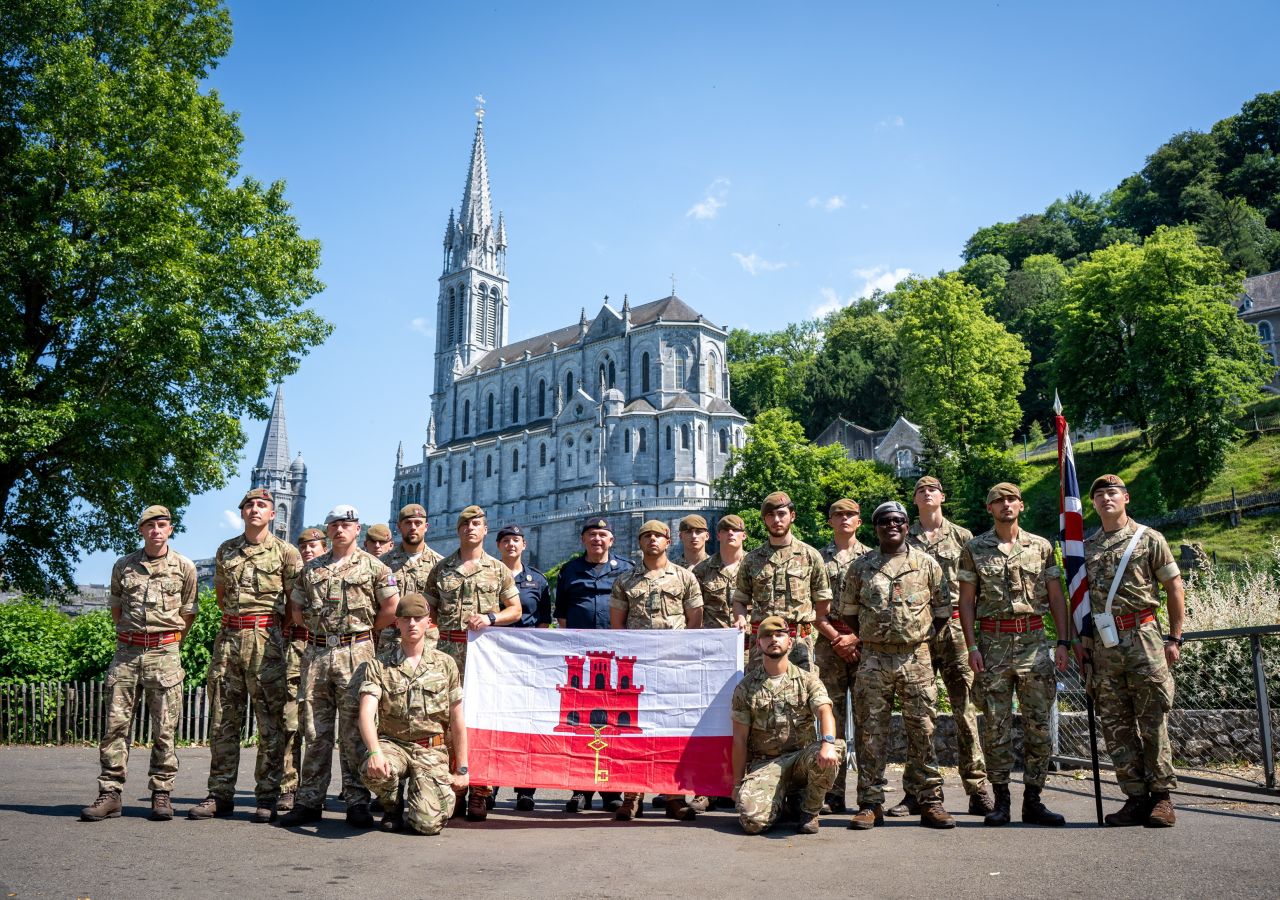 British Forces Gibraltar Contingent Takes Part In International Military Pilgrimage To Lourdes
