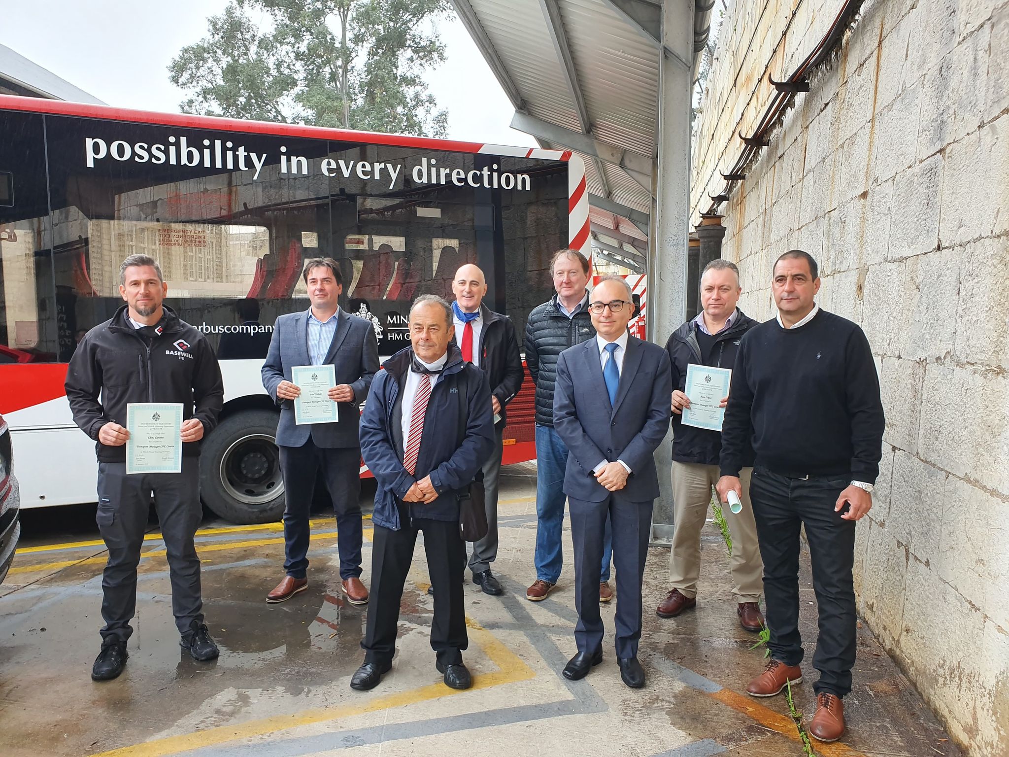 Certificates Of Professional Competence CPC Presented To Transport   1aatrans1 