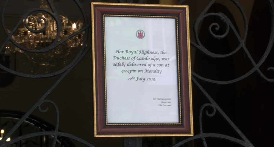 royal baby announcement