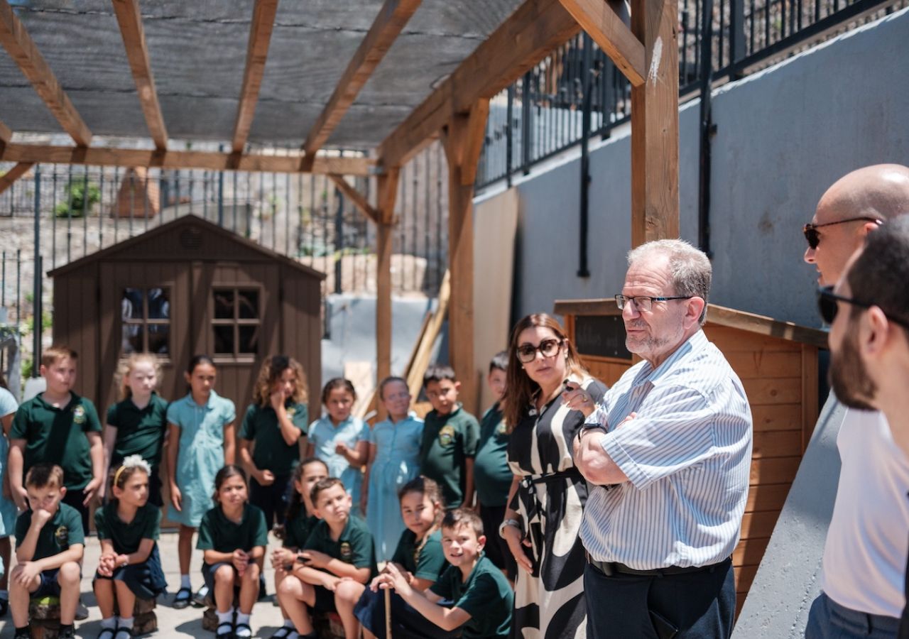 Minister Cortes Receives Bird And Bat Nest Boxes Created By St Bernard’s Lower Primary Pupils